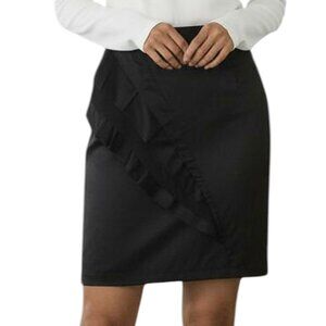 APT. 9 Black Satin Ruffled Skirt - Size 10